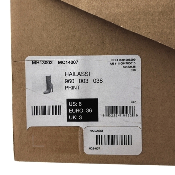 Call It Spring Hailassi Stiletto Heel Tropical Print Ankle  Pull On Boots Sz 6 - Picture 12 of 14